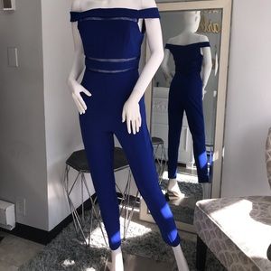 Royal Blue off shoulder Jumpsuit !